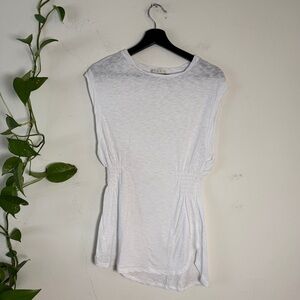 Vitamin A White Swim Cover Shirt Dress - XS